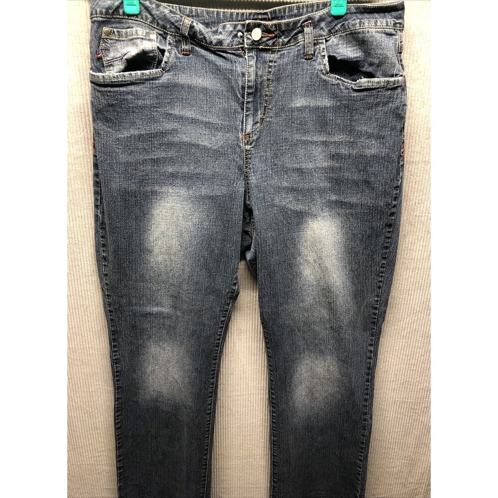 Americana Blues Denim Jeans Plus Size 20 Distressed